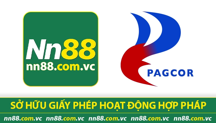 NN88 được cấp phép hoạt động hợp pháp