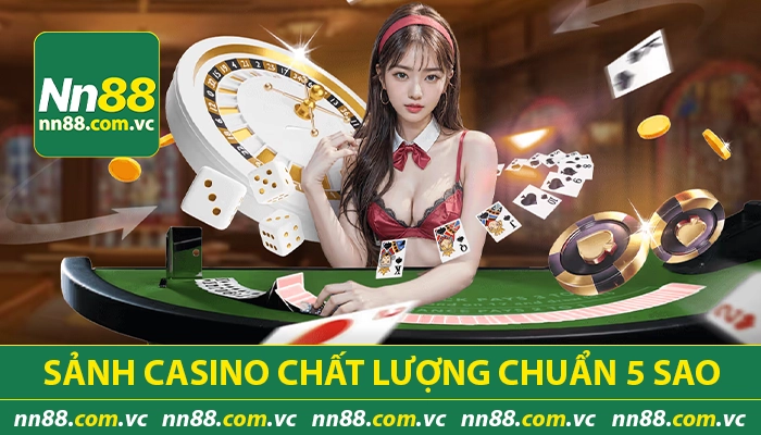 Sảnh Casino chất lượng chuẩn 5 sao
